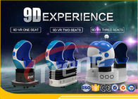 مرکز خرید دود اثر 9D مجازی واقعیت سینما 3 صندلی 360 درجه چرخش
