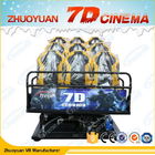 تیراندازی بازی 7D سینما رایدر صفحه فلزی 6/9 صندلی با اثرات باد