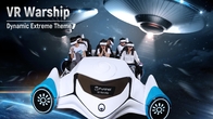 6 بازیکن VR Warship Trampoline Park پارک موضوعی بازی واقعیت مجازی هیجان انگیز را تجربه کنید