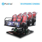 5D 7D سینما 9D VR شبیه ساز Funin 6-12 صندلی 3DM شیشه آلومینیوم آلومینیوم صفحه نمایش فلزی