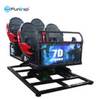 110V مبارزه بازی تیر اندازی 7D سینما شبیه ساز رایدر صفحه فلزی 6/9 صندلی
