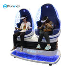 آبی + سفید 9D VR شبیه ساز هدست مجازی مجازی کوچک غلتکی Coaster بازی در فضای باز برای کودکان و نوجوانان سرگرمی پارک تفریحی