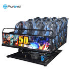 5D 7D سینما 9D VR شبیه ساز Funin 6-12 صندلی 3DM شیشه آلومینیوم آلومینیوم صفحه نمایش فلزی