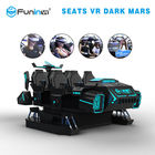 6 صندلی VR شبیه ساز شبیه ساز VR Dark Mar 9D VR با سکوی الکتریکی میل لنگ