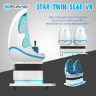 220V 3600 درجه حرکت حرکات کوچک 9D VR شبیه ساز سینما دو صندلی تخم مرغ
