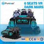 FuninVR-Hot فروش گذرگاه طاقدار 6 کرسی VR Mar dark dark 3.8KW تجربه واقعیت واقعیت برای پارک تفریحی