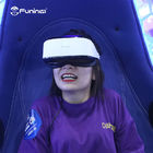 2 صندلی بازیکن آبی و مشکی 9D Virtual Reality Simulator بازی ماشین صندلی تخم مرغ VR