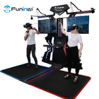 پارک تفریحی VR تیراندازی vr تیراندازی بازی تعاملی equipement vr بازی پلت فرم پیاده روی برای 2 بازیکن