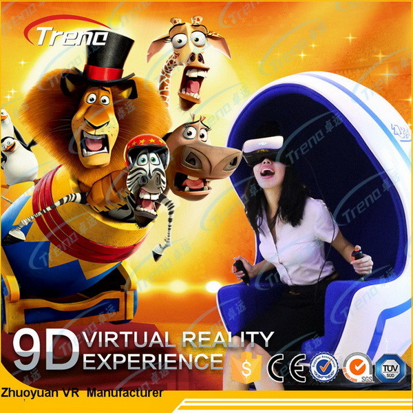 پلت فرم چرخش Panoramic 9D Virtual Reality Simulator مینی صندلی برای سوپرمارکت
