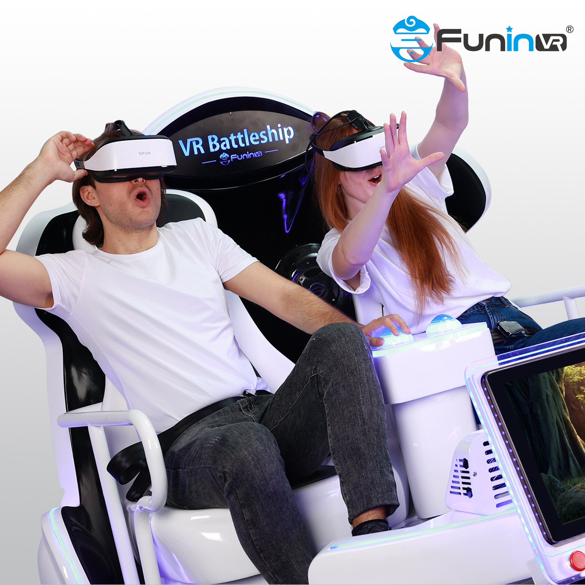 FuninVR 9D VR Battleship Cinema Multiplayer vr شبیه ساز حرکت ماشین بازی