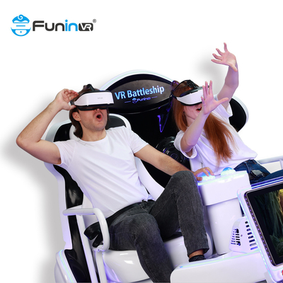 2 بازیکن 9D Cinema Virtual Reality Simulation Rides Game Machine 9d Vr Simulator شبیه ساز بازی ماشین VR
