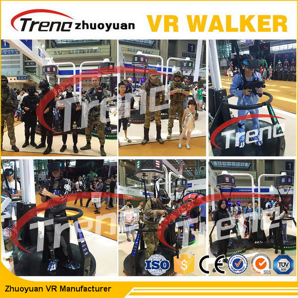 بازی های ورزشی تناسب اندام Virtual Reality Simulator VR Treadmill با ظاهر جذاب برای پارک تفریحی
