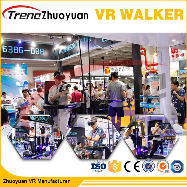 Omni-Directional Realality Treadmill VR Theme Park با تفنگ بازی های تیراندازی برای فعالیت های تبلیغاتی