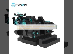 شبیه ساز واقعیت مجازی 9D با استاندارد ایمنی بالا برای 6 بازیکن و تنوع محتوا