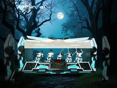 6180*2695*2825mm سینمای واقعیت مجازی 9D با اثرات نورپردازی پویا و اثرات بصری با وضوح بالا