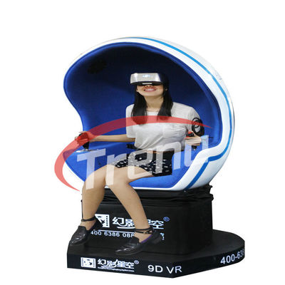 2 Player Roller Coaster Egg Machine 9D سینمای واقعیت مجازی با 360 درجه فیلم