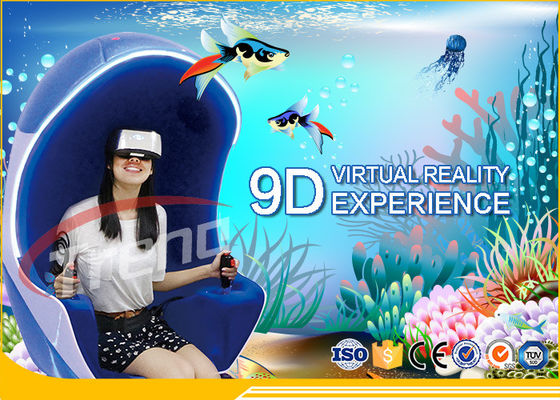 Multi Player Interactive 9D Virtual Reality Reality Cinema با صفحه نمایش لمسی LED تنها صندلی