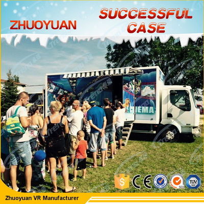 متحرک شگفت انگیز 7D سینمای شبیه ساز 6 صندلی با شبیه سازی روشنایی / باران