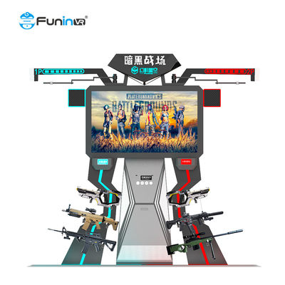 Indoor 9D Virtual Reality Simulator بازی های تیراندازی تعاملی چند نفره FPS پلت فرم راه رفتن