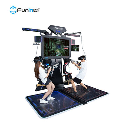 0.8kw 9D VR Shooting Machine Simulator Multiplayer FPS Theme Park Equipment