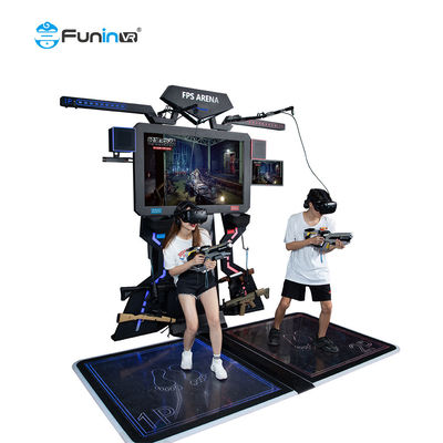 0.8kw 9D VR Shooting Machine Simulator Multiplayer FPS Theme Park Equipment