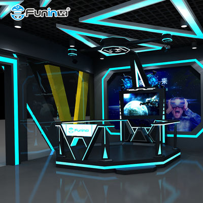 بازی چند نفره 9D Walker Shooting Simulator با پلت فرم حرکت 6DOF