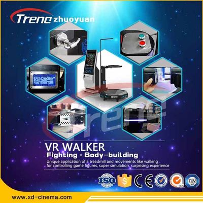 9D واقعیت مجازی Treadmill پارک تفریحی تجهیزات ورزش با اثر تناسب اندام