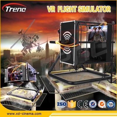 9D VR 720 درجه چرخش کابین خلبان VR 360 درجه شبیه ساز پرواز برای بازی 6.0 KW