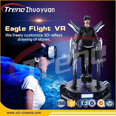 بازی شگفت انگیز در محیط داخلی VR Virtual Reality Simulator Stand Up Flight Simulator Machine