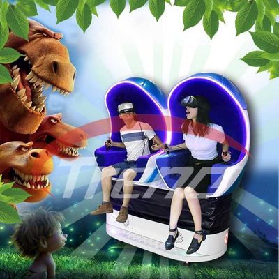 AC220 Space Capsule Egg Shaped 9D VR Simulator Three Seat With HQ VR Glasses