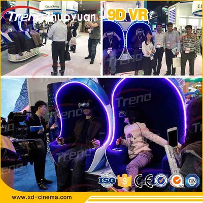 Professional 9d Action Cinemas , Virtual Reality Machine Attractive Appearance