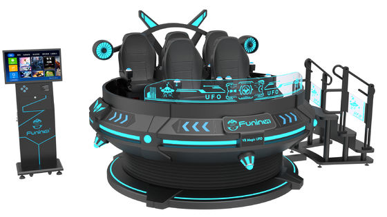 تفریح 55 اینچ صفحه نمایش 9D VR صندلی AC220V 5 صندلی