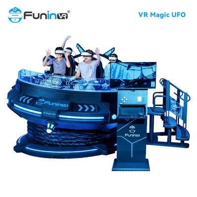 ماجراجویی 9D VR شبیه ساز 360 درجه چرخش چند نفره 1.2KW