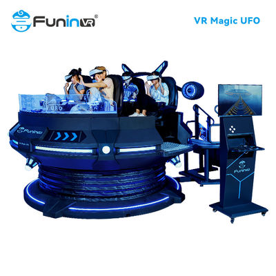 ماجراجویی 9D VR شبیه ساز 360 درجه چرخش چند نفره 1.2KW