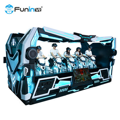 سرگرمی شبیه ساز 9D VR Dragon Rider 5 صندلی بر روی پلتفرم تم پویا و شدید