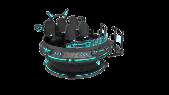 کسب و کار سرگرمی خود را با 6 صندلی 9D VR VR سینما ولتاژ 220V / 2.4KW و کامپیوتر I5 1650 8G 240G ارتقا دهید