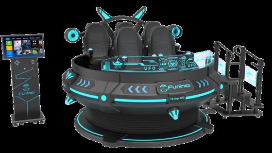 کسب و کار سرگرمی خود را با 6 صندلی 9D VR VR سینما ولتاژ 220V / 2.4KW و کامپیوتر I5 1650 8G 240G ارتقا دهید