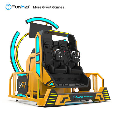 360 درجه چرخش VR پرواز شبیه ساز غوطه ورانه کوستر VR بازی بازی ماشین