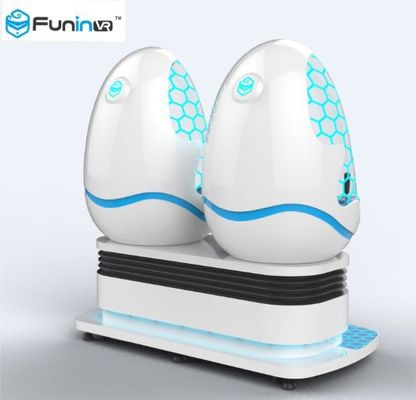 سریع پول 9D تخم مرغ VR سینما 2 صندلی واقعیت مجازی 9D تخم مرغ VR 9D سینما حرکت صندلی
