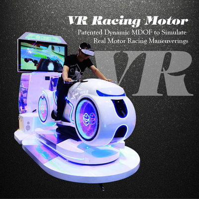 مسابقه موتور سیکلت VR Simulator VR با موتور E3 عمیق در رنگ آمیزی چند رنگی 220V رنگ سفید