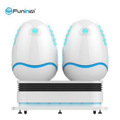 220V 3600 درجه حرکت حرکت کوچک 9d VR سینمای شبیه ساز دو صندلی تخم مرغ