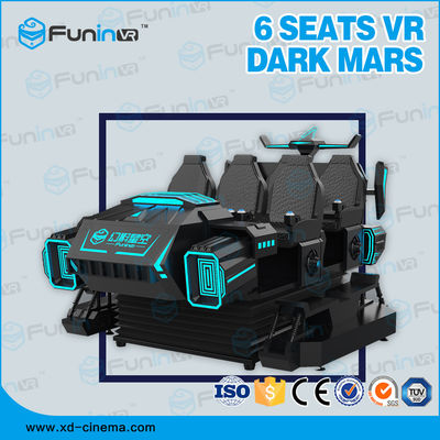 Vr Games 6 صندلی 9D شبیه ساز واقعیت مجازی ISO9000 220V Multiplayer Black Appearance
