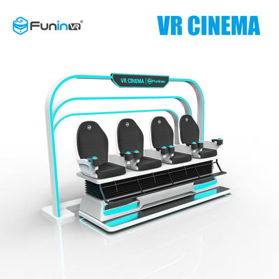3KW 4 بازیکن 9D شبیه ساز واقعیت مجازی با سیستم حرکت الکتریکی برای نوجوانان