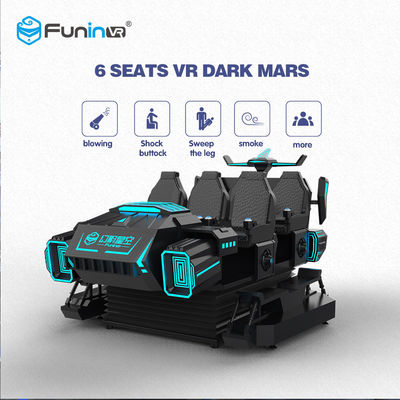 ماشین بازی آرکید Zhuoyuan 9DVR Simulator 6Seats VR Dark mars