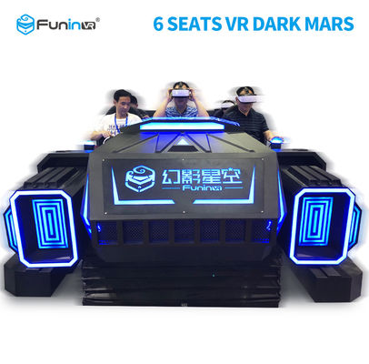 جذاب 6 صندلی VR سینمای تئاتر 6 صندلی 9D VR Simulator Mars Mars