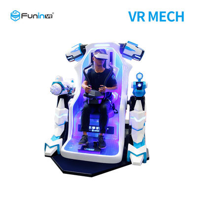 ماشین بازی 0.7KW 9D 220v One Player VR Mech Simulator Teamed Up Vr Fighting