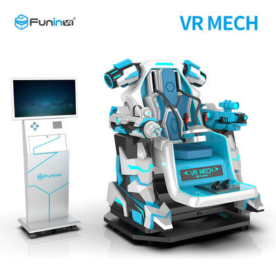 ماشین بازی 0.7KW 9D 220v One Player VR Mech Simulator Teamed Up Vr Fighting