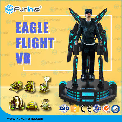 بازی تعاملی 9D VR Cinema Eagle مبارز شبیه ساز پرواز با اسلحه تیراندازی