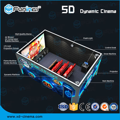 نمایشگاه سینما 5D 7D Cinema On Games Kamer / Amusement Park Games 5d Theatr Rider
