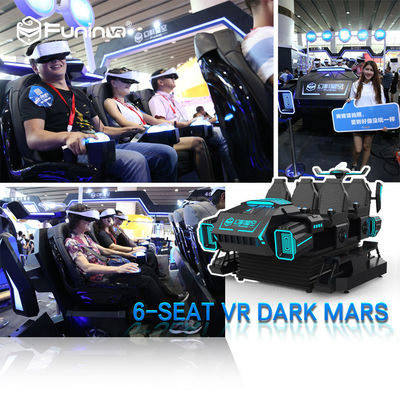 سیستم سکه 9D VR Simulator VR Theme Park Ride 6 Vibration Back Seat Back